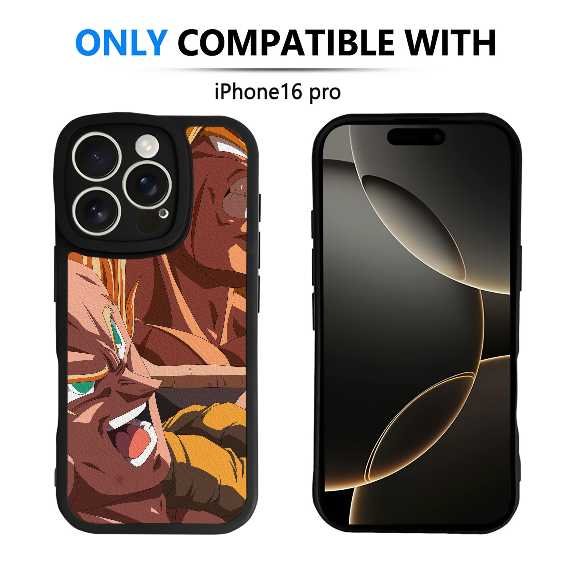 （画像用） ドラゴンボール DRAGON BALL 【iPhone 16シリーズ対応】シリコンスマホケース（レザー調） 材質：シリコン